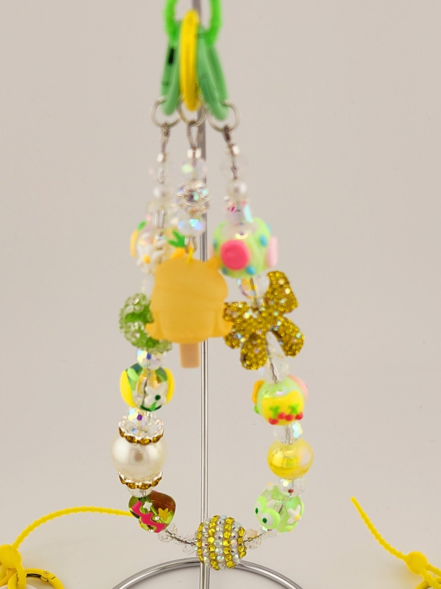 Bean Single Chain Charms w/ Dangle