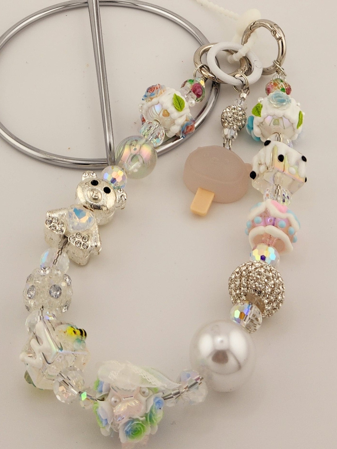 Bean Single Chain Charms w/ Dangle