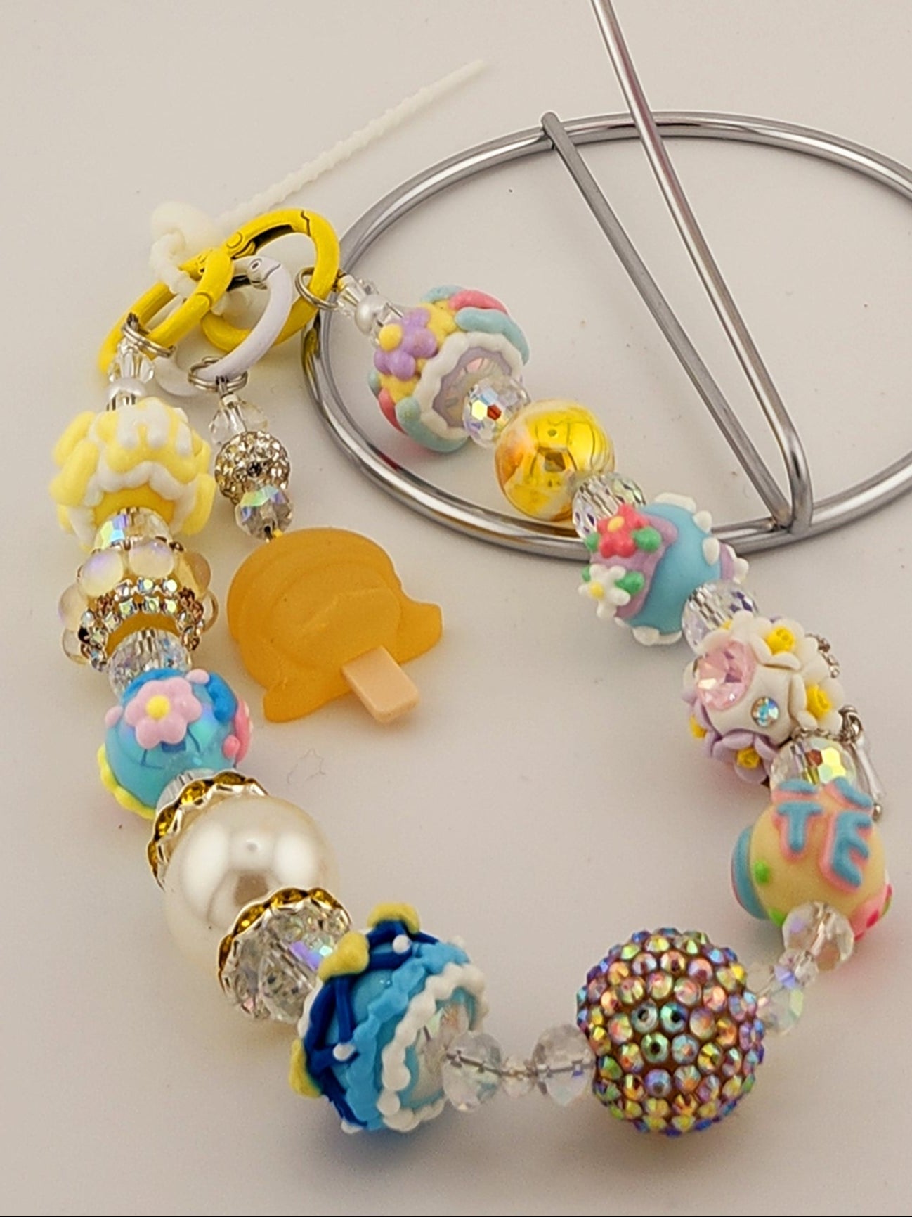 Bean Single Chain Charms w/ Dangle