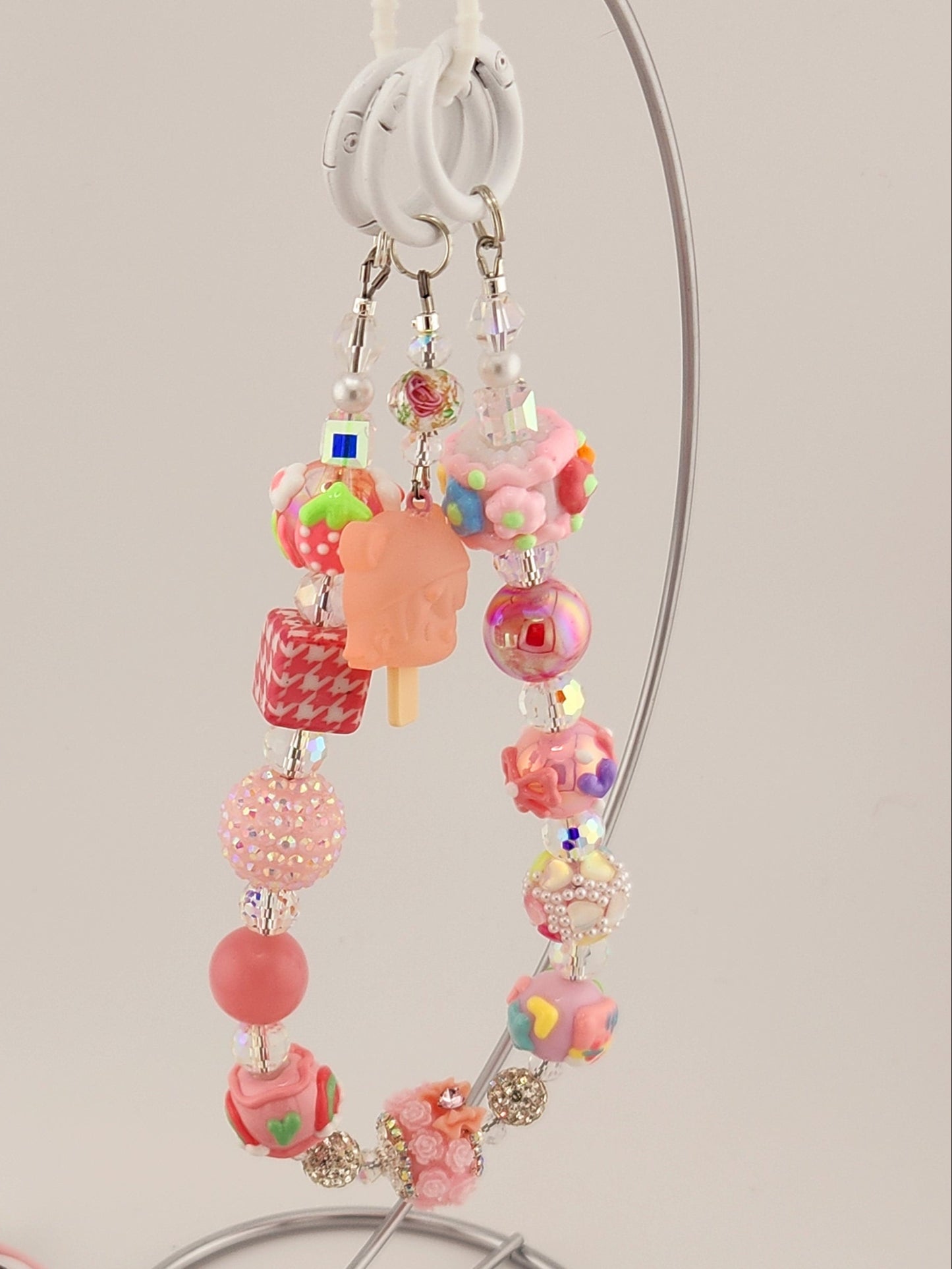 Bean Single Chain Charms w/ Dangle
