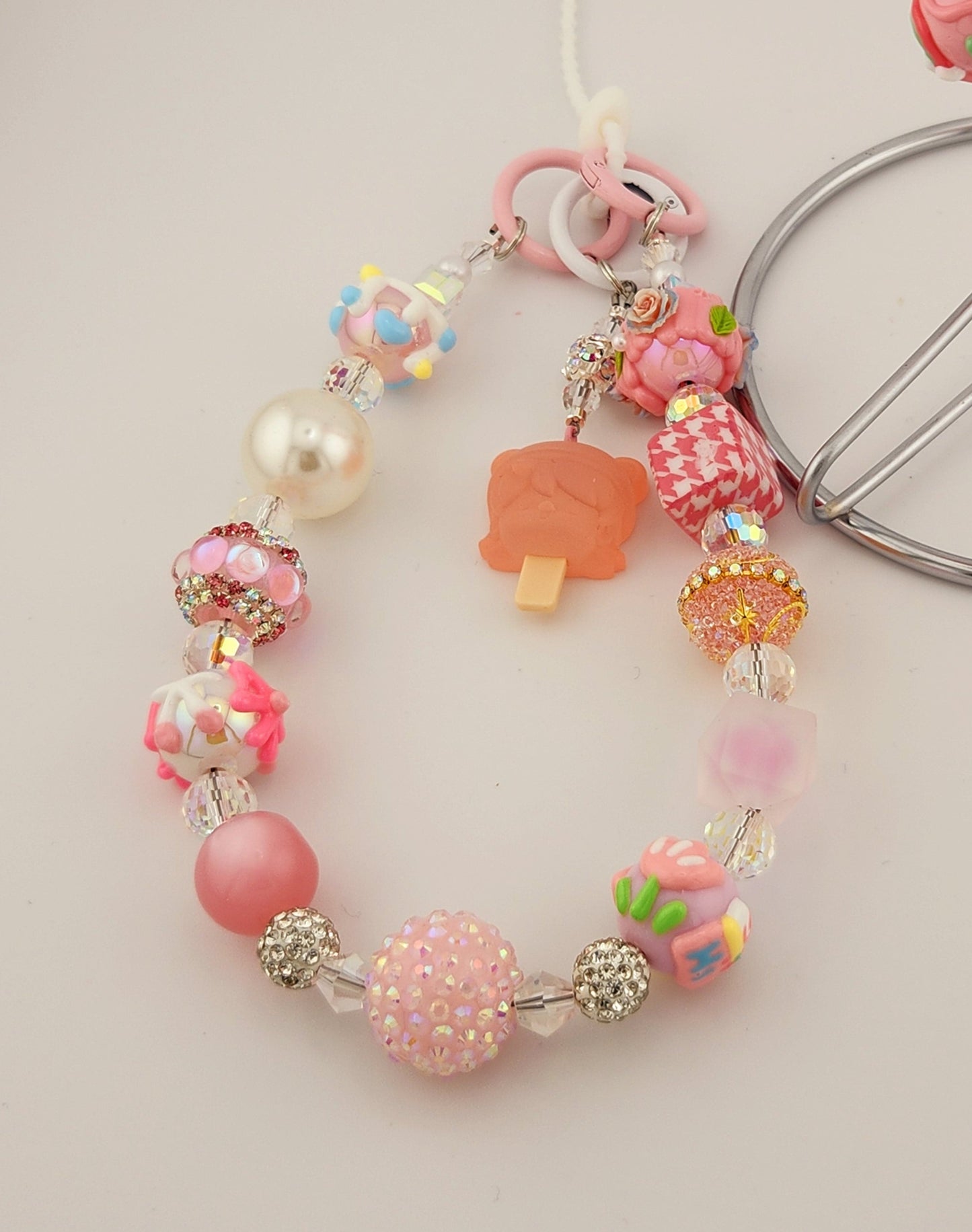 Bean Single Chain Charms w/ Dangle