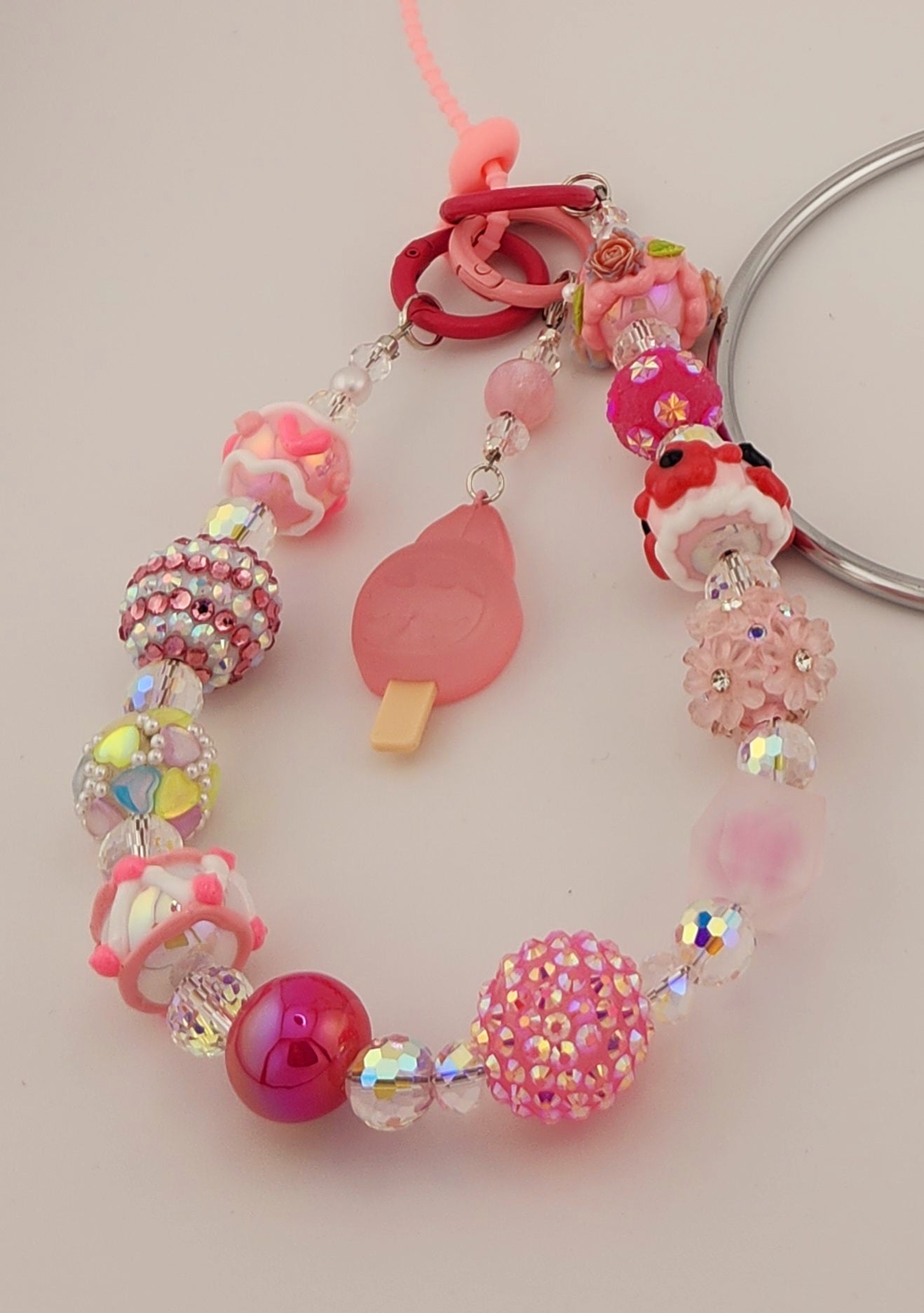Bean Single Chain Charms w/ Dangle