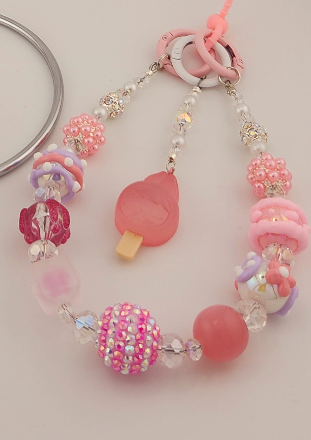 Bean Single Chain Charms w/ Dangle