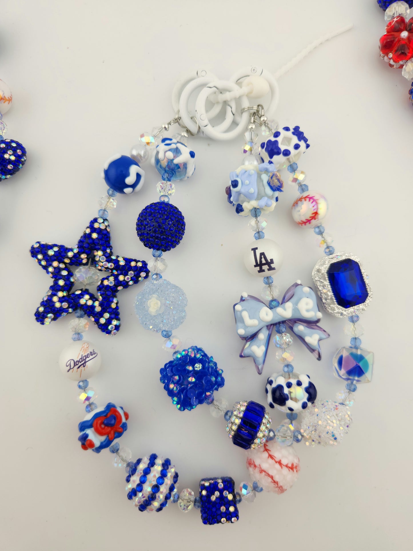 Professional Baseball Team Chain Charms