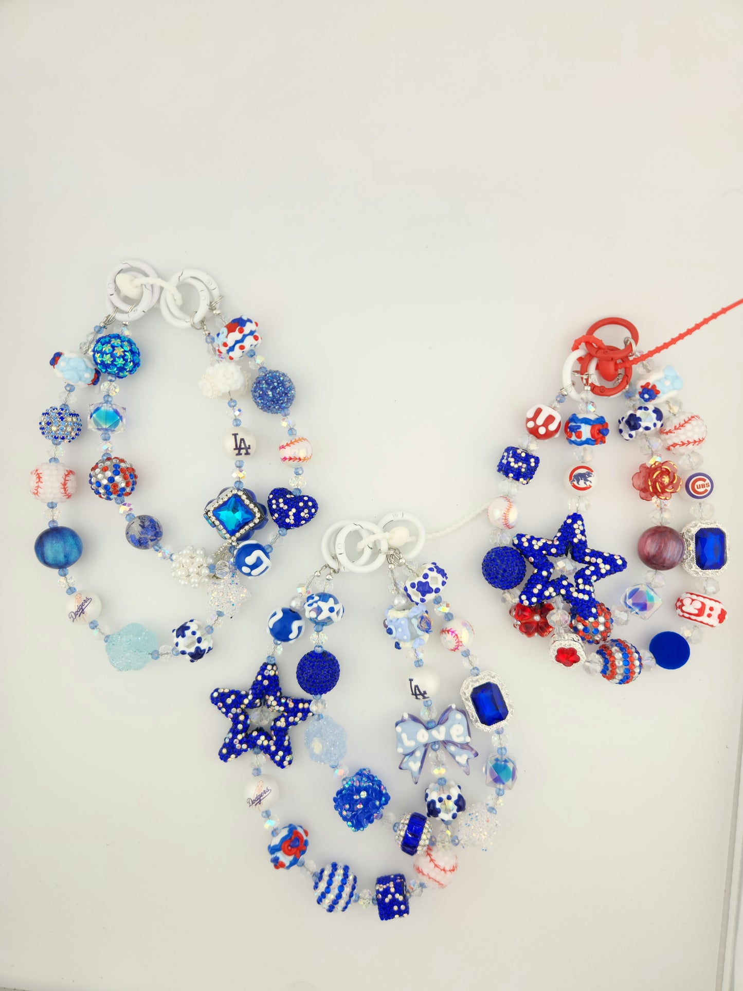 Professional Baseball Team Chain Charms