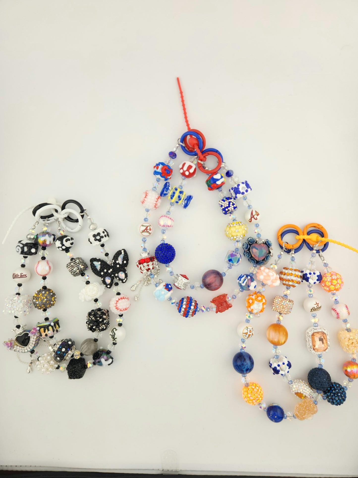 Professional Baseball Team Chain Charms