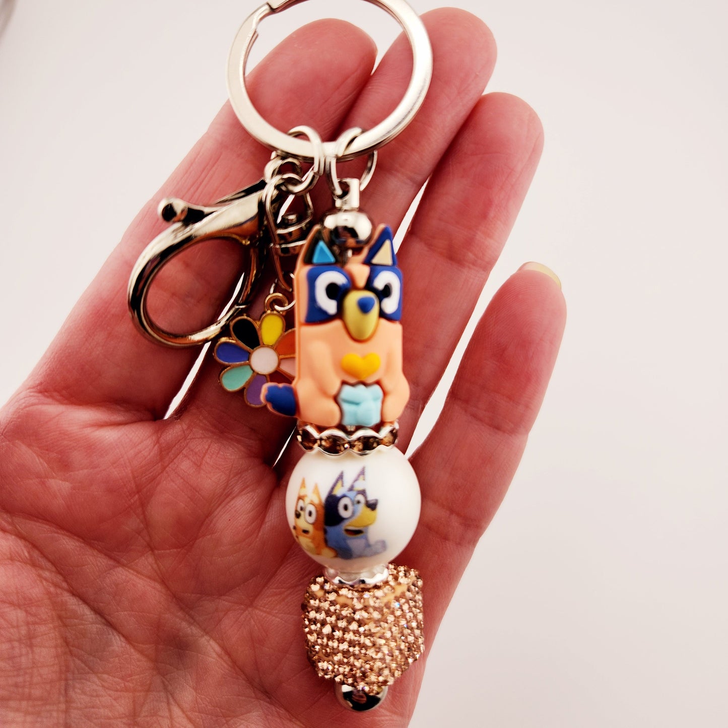 Blue Dog Keychain