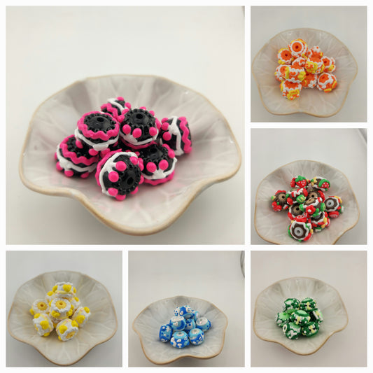 Loose Hand-painted, Sugar Coated & Metal Beads by the Bag