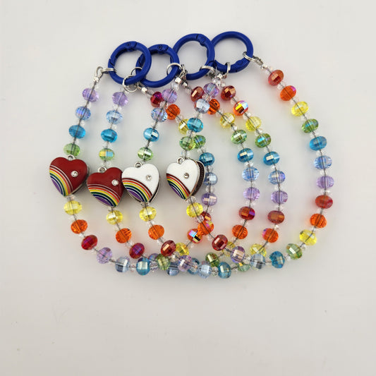 💖Hearts of Pride Keychain🌈